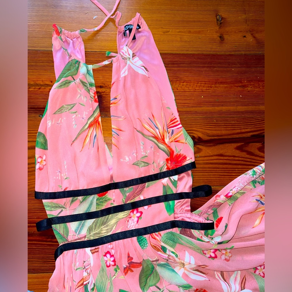 Express full length floral dress